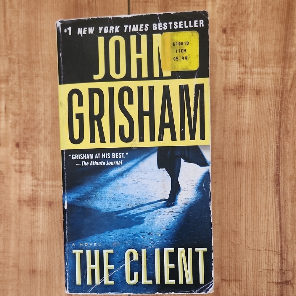 'The Client' Paperback Book John Grisham Best Seller.
